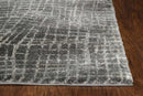 Rugs Rustic Rugs - 26" X 90" X 0.'75" Grey Polypropylene Rug HomeRoots