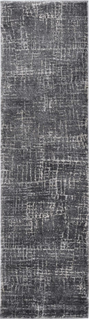 Rugs Rustic Rugs - 63" X 91" X 0.'75" Grey Polypropylene Rug HomeRoots