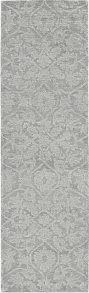 Rugs Rustic Rugs - 96" X 132" X 0.'5" Grey Wool Rug HomeRoots