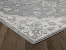Rugs Rustic Rugs - C" X 84" X 0.'5" Grey Polypropylene Rug HomeRoots