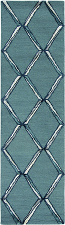 Rugs Silver Rug - 108" X 156" X 0.'5" Charcoal/Silver Wool / Viscose Rug HomeRoots