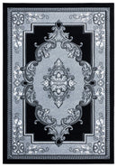 Rugs Silver Rug - 22" x 32" x 0.53" Silver Olefin/Polypropylene Accent Rug HomeRoots