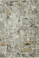 Rugs Silver Rug - 27" X 91" X 0.'25" Silver Polyester Rug HomeRoots