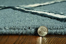 Rugs Silver Rug - 27" X 96" X 0.'5" Charcoal/Silver Wool / Viscose Rug HomeRoots