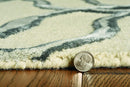 Rugs Silver Rug - 27" X 96" X 0.'5" Silver Wool / Viscose Rug HomeRoots