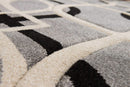 Rugs Silver Rug - 31" x 50" x 0.5" Grey Polypropylene Accent Rug HomeRoots