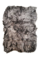 Rugs Silver Rug - 48" x 72" x 2" Silver Sheepskin Long-Haired - Area Rug HomeRoots