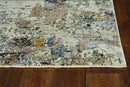 Rugs Silver Rug - 63" X 91" X 0.'25" Silver Polyester Rug HomeRoots