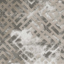 Rugs Silver Rug - 7'10" x 10'10" Polyester Sand Silver Area Rug HomeRoots