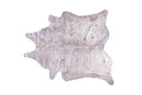 Rugs Silver Rug - 72" x 84" Grey/Pink/Silver, Cowhide - Rug HomeRoots