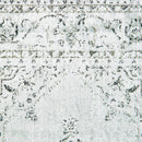 Rugs Silver Rug - 90" x 114" x 0.13" Silver Viscose Area Rug HomeRoots