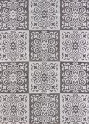Rugs Silver Rug - 94" x 126" x 0.47" Silver Polypropylene/Polyester Oversize Rug HomeRoots