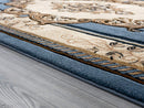 Rugs Stair Rug Runner - 22" x 32" x 0.53" Blue Olefin/Polypropylene Runner Rug HomeRoots