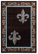 Rugs Stair Rug Runner 31" x 88" x 0.53" Brown Olefin/Polypropylene Runner Rug 7418 HomeRoots