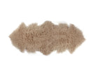 Rugs Tan Rug - 24" x 72" Tan, Sheepskin, Faux Fur - Double Rug HomeRoots