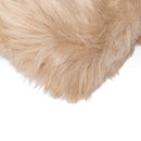 Rugs Tan Rug - 3" x 5" Tan Rectangular Faux Fur - Area Rug HomeRoots