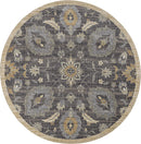 Rugs Vintage Rugs - 108" X 156" X 0.'5" Taupe Wool Rug HomeRoots
