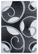 Rugs Vintage Rugs - 22" x 32" x 0.53" Grey Olefin/Polypropylene Accent Rug HomeRoots
