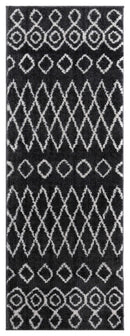 Rugs Vintage Rugs 31" x 86" x 1.2" Smoke Microfiber Polyester Runner Rug 1537 HomeRoots