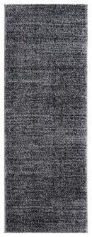 Rugs Vintage Rugs 31" x 86" x 1.2" Smoke Microfiber Polyester Runner Rug 1699 HomeRoots