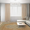 Rugs Vintage Rugs - 63" X 91" X 0.'5" Coffee Wool Rug HomeRoots