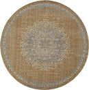 Rugs Vintage Rugs - 91" X 130" X 0.'5" Coffee Wool Rug HomeRoots