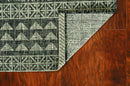Rugs Vintage Rugs - 94" X 130" X 0.'25" Charcoal Polypropylene Rug HomeRoots