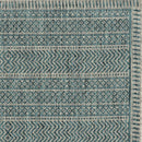 Rugs Vintage Rugs 94" X 94" X 0.'25" Teal Polypropylene Rug 5207 HomeRoots