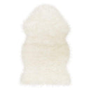 Rugs White Area Rug - 24" x 36" x 2" White Sheepskin Single Short-Haired - Area Rug HomeRoots