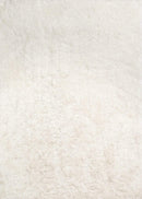 Rugs White Area Rug - 63 x 86" x 2.7" White Polyester Area Rug HomeRoots