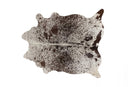 Rugs White Fluffy Rug - 60" x 84" White/Chocolate, Cowhide - Rug HomeRoots
