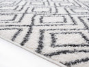 Rugs White Rug - 94" x 126" x 1.2" White Microfiber Polyester Oversize Rug HomeRoots