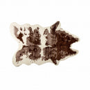Rugs White Shag Rug - 63" x 90" Chocolate And White Faux Hide - Area Rug HomeRoots