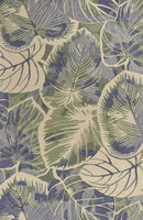 Rugs Wool Area Rugs - 5'3" x 8'3" Wool Blue/Green Area Rug HomeRoots