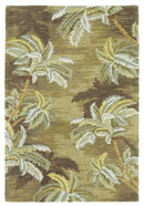 Rugs Wool Area Rugs - 5'3" x 8'3" Wool Moss Area Rug HomeRoots