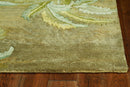 Rugs Wool Area Rugs - 5'3" x 8'3" Wool Moss Area Rug HomeRoots