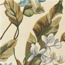 Rugs Wool Area Rugs - 5' x 8' Wool Ivory/Teal Area Rug HomeRoots