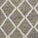 Rugs Wool Area Rugs - 7'6" x 9'6" Wool Dark Grey Area Rug HomeRoots