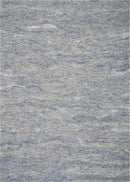 Rugs Wool Area Rugs - 7'6" x 9'6" Wool & Viscose Ocean Blue Area Rug HomeRoots