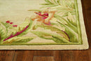 Rugs Wool Area Rugs - 7'9" x 9'6" Wool Ivory Area Rug HomeRoots