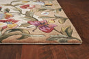 Rugs Wool Rugs - 5'3" x 8'3" Wool Antique Beige Area Rug HomeRoots