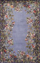 Rugs Wool Rugs - 5'3" x 8'3" Wool Lavender Area Rug HomeRoots