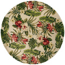 Rugs Wool Rugs - 5'6" Round Wool Ivory Area Rug HomeRoots