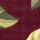 Rugs Wool Rugs - 5'6" Round Wool Red Area Rug HomeRoots