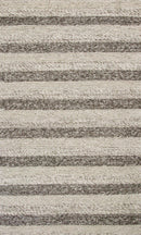 Rugs Wool Rugs - 5' x 7' Wool Grey/White Area Rug HomeRoots