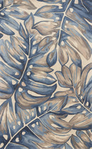 Rugs Wool Rugs - 5' x 8' Wool Blue Area Rug HomeRoots