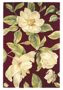 Rugs Wool Rugs - 5' x 8' Wool Red Area Rug HomeRoots