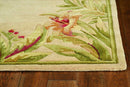 Rugs Wool Rugs - 8'6" x 11'6" Wool Ivory Area Rug HomeRoots