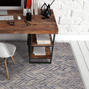 Rugs Wool Rugs - 8' X 10' Wool Blue Area Rug HomeRoots