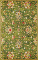 Rugs Wool Rugs 8x10 - 8' x 10'6" Wool Emerald Green Area Rug HomeRoots